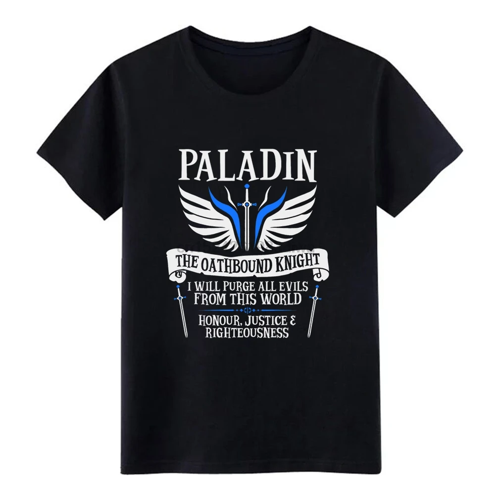 Paladin the oat hbound knight Подземелья и Драконы футболка на заказ короткий рукав круглый