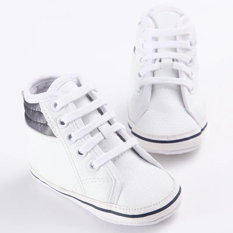 

Haiya Spring And Autumn Male Baby Hight-top White Shoes Soft Bottom Babies' Toddler Shoes