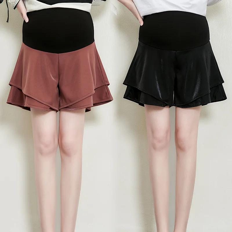 

Maternity Pants 2019 Spring And Autumn New Style Abdominal Support Shorts Versatile Wide-Leg Slimming Outer Wear-Style Fashion M