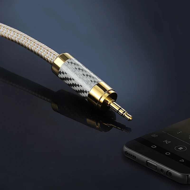 Hifi Audio Cable 3 5 mm Mini Jack to Dual XLR 3 Pin for Mobile PC Headphone Mixer AMP Silver plated Conductor Cable 1M 3M 5M