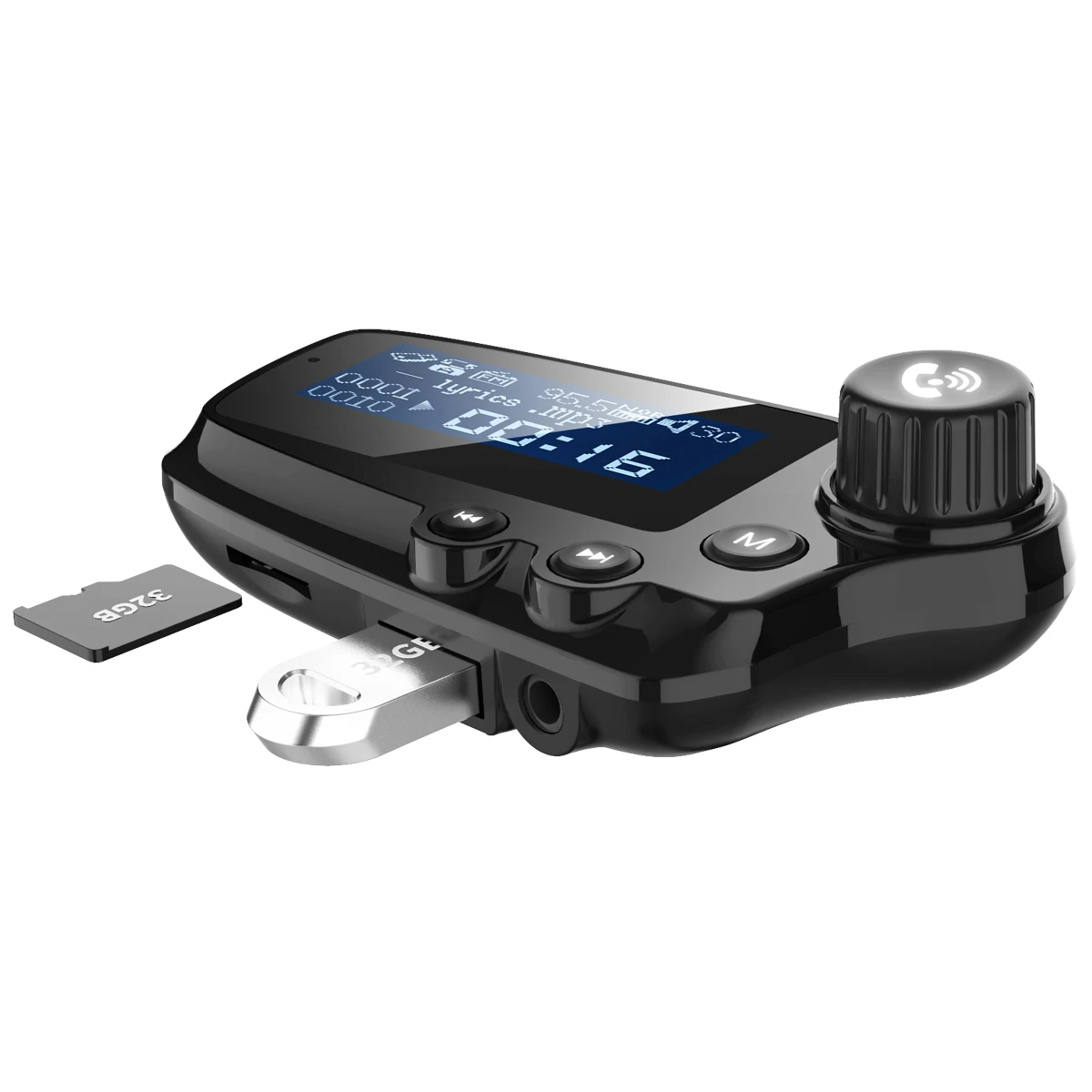 BT автомобильное зарядное устройство QC 3,0 Dual USB Автомобильные зарядные устройства MP3 музыкальный плеер автомобильное зарядное устройство автомобильный беспроводной комплект громкой связи fm-передатчик с микрофоном