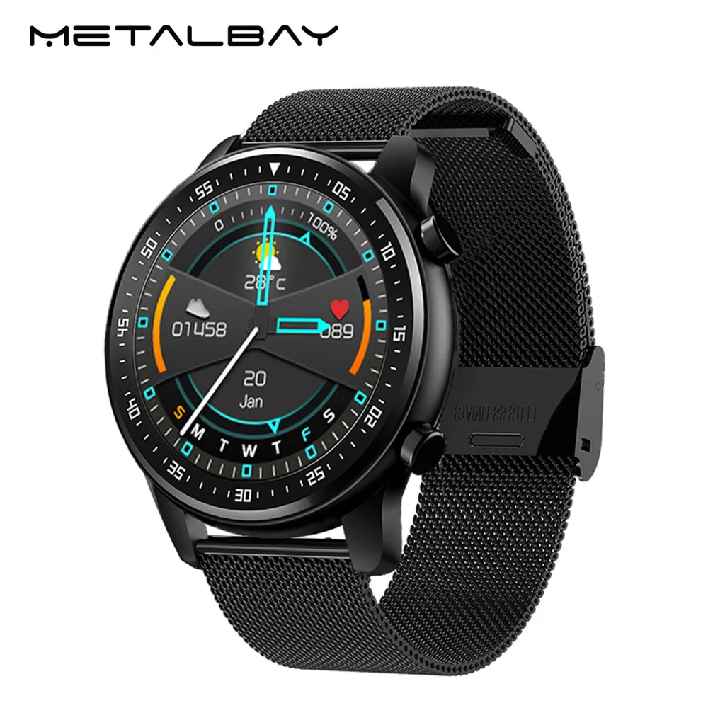 Смарт часы Metalbay мужские Bluetooth IP67 для IOS и Android|Смарт-часы| |