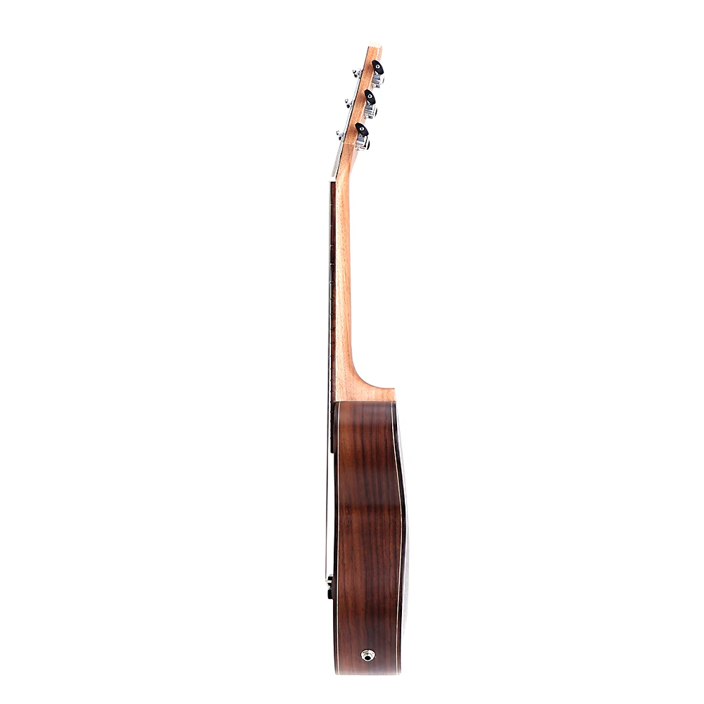 Andoer 2" Guitalele Guitarlele Guilele дорожная гитара твердый кедр палисандр гриф мост струнный инструмент