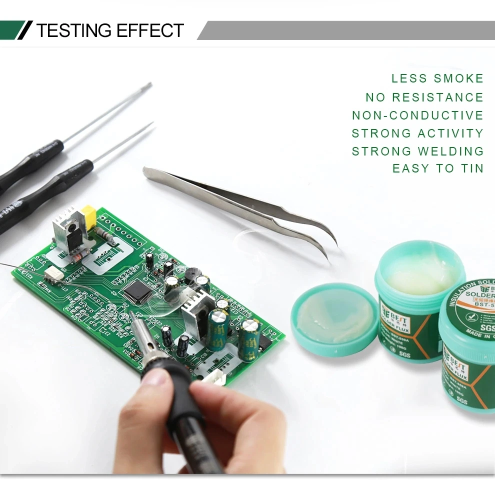 BST-559A 100g Insulation Lead-Free Halogen-Free Flux Welding Paste For Soldering BGA PCB IC Parts Welding Flux