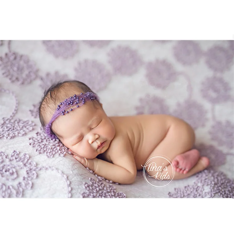 Newborn Photography Props Blankets 145*150cm Three-Dimensional Flower Lace Background Cloth Baby Accessories Newborn Flokati