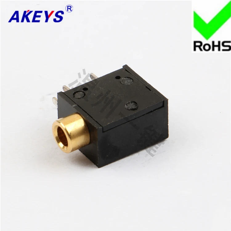 

15 pcs 3.5 earphone socket 5-pin PJ-325 gold-plated non-fixed foot 3.5MM socket female socket audio socket