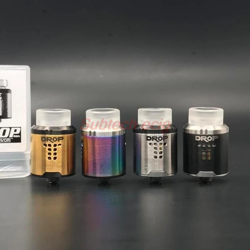 High quality DROP RDA Tank Rebuildable Drip Atomizer 24mm with 4 Large Post Holes For Easy Coil Replacement BF pin RDA e cigs