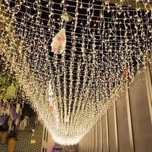

Curtain Fairy Lights LED String Waterfall Light with 8 Modes Controller for Christmas Decoration Party Holiday Indoor Outdoor
