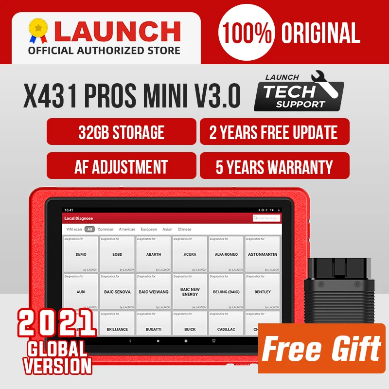 Launch X431 Pros Mini OBD2 Scanner OBD Wifi Bluetooth Diagnostic Tool Car Scan Tool Key Programming x431 pros mini Free Shipping