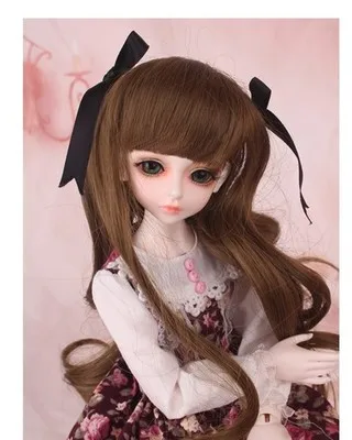 Полный набор высшего качества 1/4 bjd Kid Delf Girl BORY female doll лучшие подарки для девочек игрушечный парик одежда для лица макияж в комплекте Смола recast