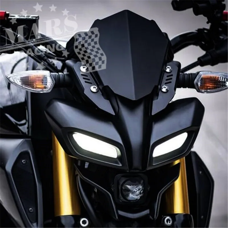 Подходит для YAMAHA MT125 MT-125 mt125 2020 2021 мотоциклетного лобового стекла ветрового стекла Алюминиевый Комплект дефлектор