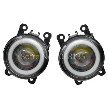 

2pcs/lot Car Accessories 90mm Angel eye + LED Fog Lamps 12V H11 For Mitsubishi Colt CZC Convertible (RG) 2006-2009