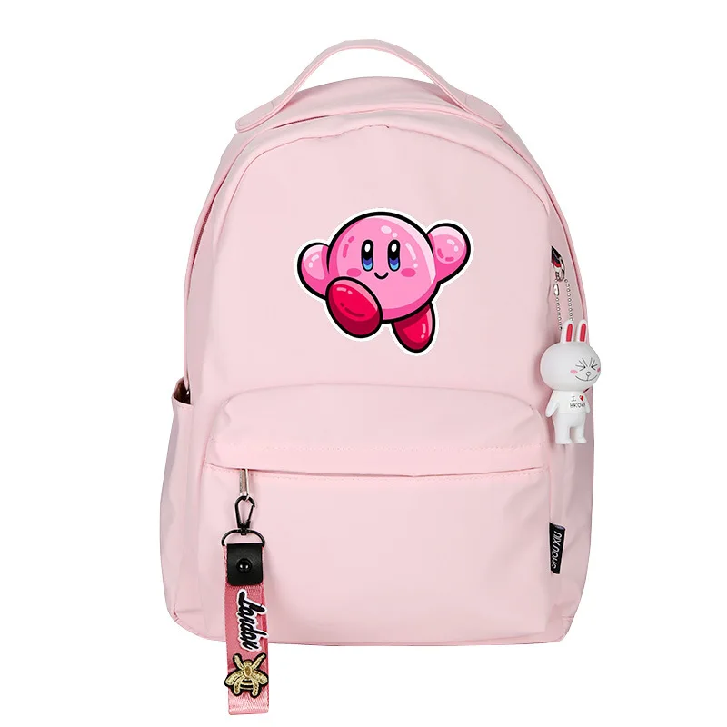 Kirby Женский Милый Рюкзак Kawaii Bookbag розовые сумки на плечо школьные для девочек
