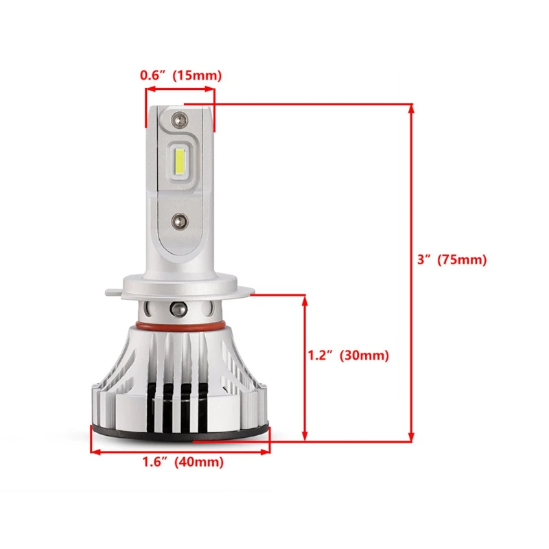 2 шт F2 Автомобильная фара Led 72W 12000Lm авто лампа головного света 6500K Светодиодные фары лампы