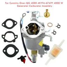 

Carburetor Gasket Filter Switch Tube Buckle Kit For Cummins Onan QG 4000 4KYFA-6747P 4000 W Generator Carbohydrate Replace Accs