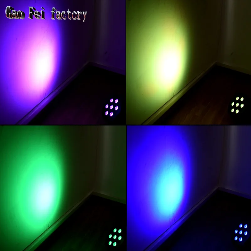 7x12 Вт 4в1 Led Par Light RGBW корпус DMX512 сценическое освещение 8 каналов Led Par light(8 шт./лот