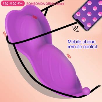 Bluetooth Butterfly Wearable Dildo Vibrator for Women Wireless APP Remote Control Vibrating Panties Sex toys for Couple Sex Shop 1