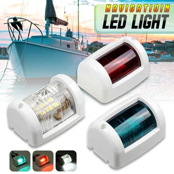 

3Pcs 12V Navigation LED Signal Light Red Green White Sailing Signal Lamp for Marine Boat Yacht Masthead Starboard Port
