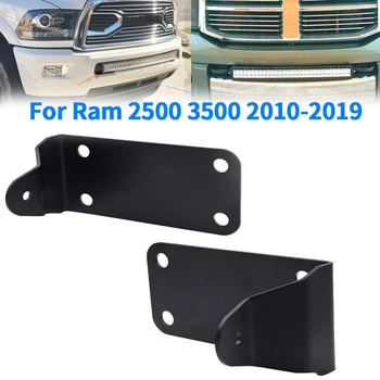 

2Pcs Front Lower-H i d d e n Bumper Mounting Brackets for 30/40 Inch Curved LED Light Bar Fits for Dodge Ram 2500 3500 2010-201