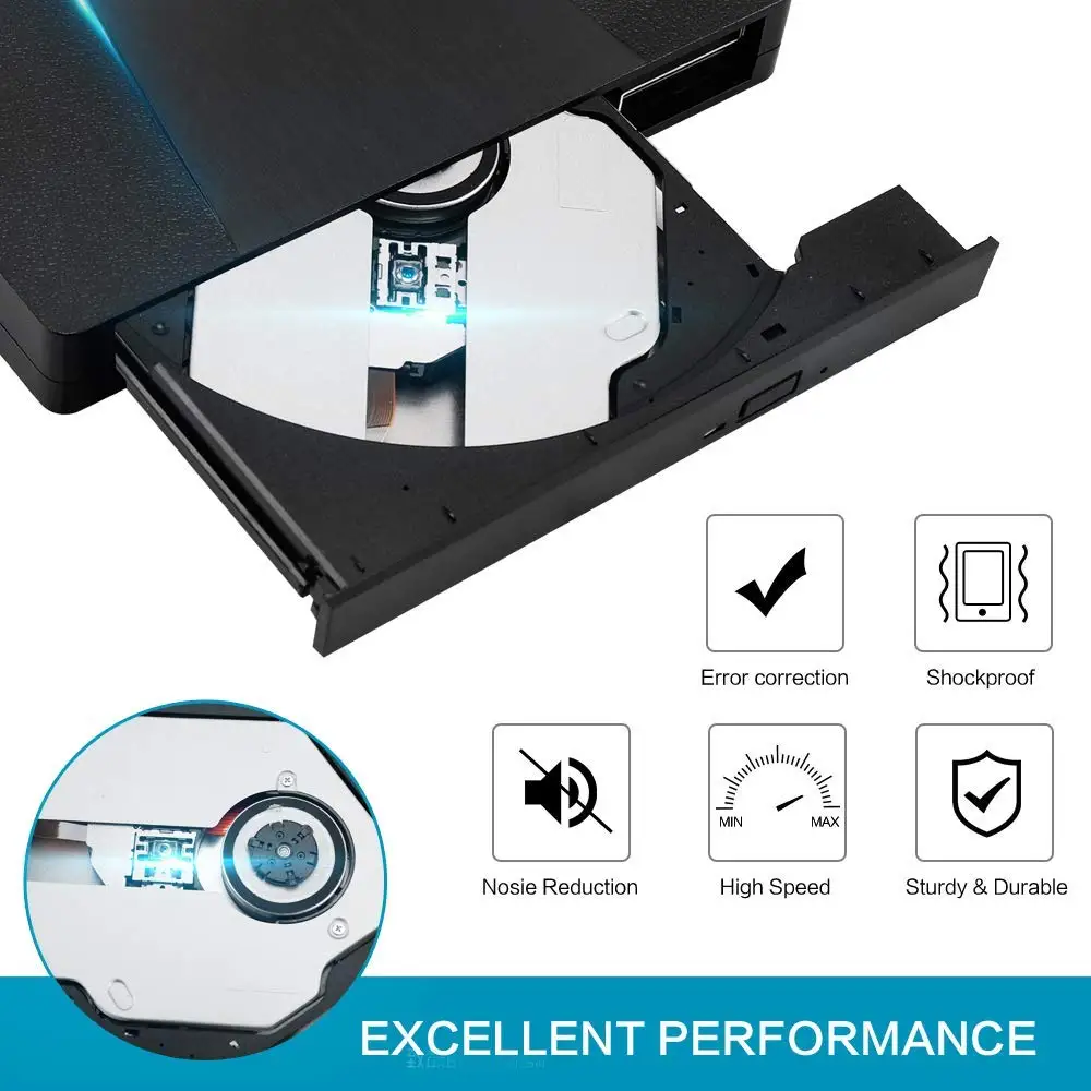 YiYaYo Тип C USB 3,0 DVD привод DVD RW горелка Писатель Rewriter CD rom ридер плеер Внешний привод для портативных ПК Windows Mac OS
