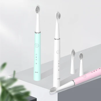 

USB Electric Toothbrush Sonic Rechargeable Top Quality Smart Chip Toothbrush Head Replaceable Teeth Whitening Whiten Teeth Brush