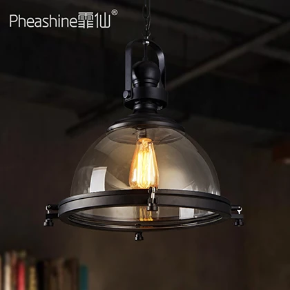 

Scandinavian restaurant retro industrial wind bar coffee shop glass chandelier simple modern lamps and lanterns