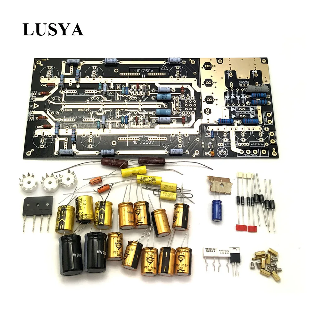 

Lusya DIY MM RIAA Turntables Ear834 Tube Phono Amplifier Kit 12AX7/ECC83 For Audio with capacitance D4-006