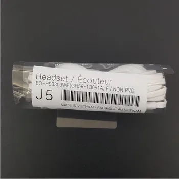 

10pcs/lot s4 white black J5 Headsets In-ear Earphones Hands-free with Mic For Samsung HTC Xiaomi