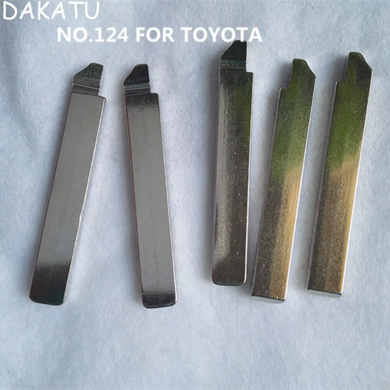Чистый ключ DAKATU NO.124 для Toyota 2015 Corolla Flip полотно дистанционного ключа замена 124