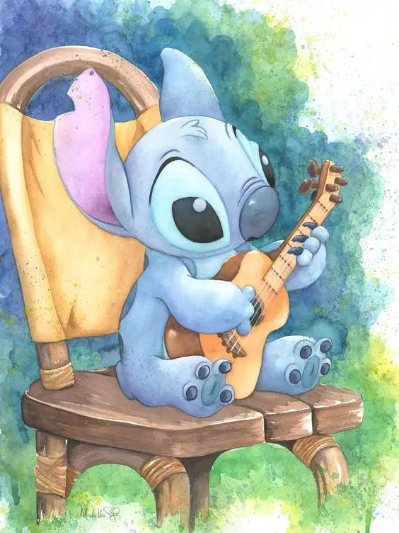 Disney Cartoon Lilo & Stitch DIY 5D Diamond Painting Cross Stitch Embroidery Full Diamond Mosaic Wall Decor Child Birthday Gift 