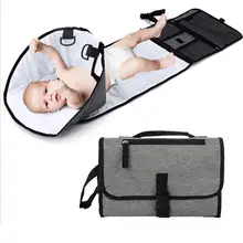 3-in-1 Multifunctional Portable Infant Baby Foldable Urine Mat Waterproof Nappy Bag Diaper Changing Cover Pad Travel Outdoor