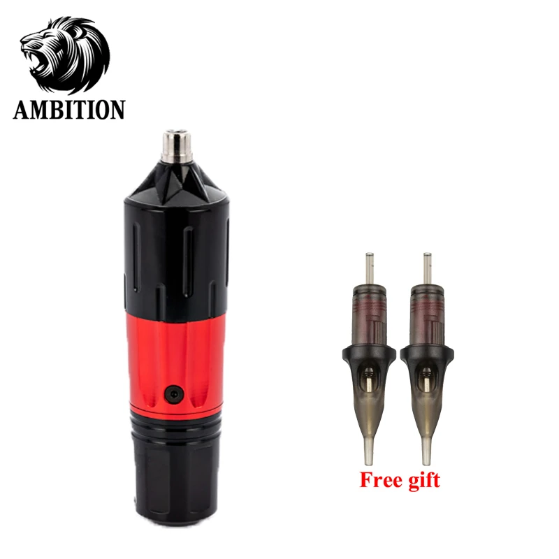 

Ambition Powerful Tattoo Pen Machine Aluminium Alloy Cheap Tattoo Machine Liner& Shader Cartridge Needles Free Gift Body Art