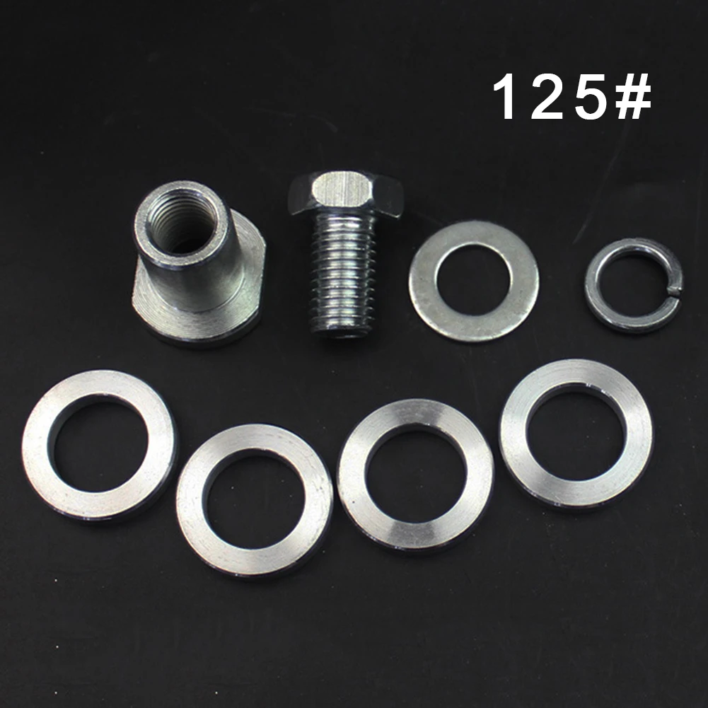100/125mm Lock Nuts Angle Grinder Inner Outer Flange Nut Kits Angle Grinder Variable Slotting Machine Conversion Head M10 M14