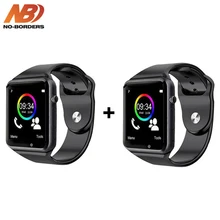 Дропшиппинг 2 шт A1 наручные часы Bluetooth Смарт часы шагомер с sim-камерой Smartwatch для Android PK iwo 8 DZ09 часы