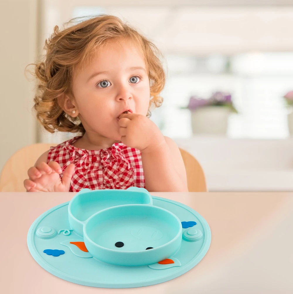 Assiette à Ventouse En Silicone, Assiette Pour Bébé, Sans BPA