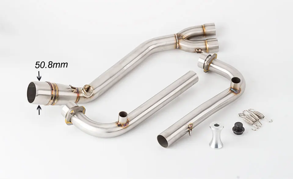 Motorcycle Exhaust Full System Middle Pipe Link Pipe For Yamaha T-MAX Tmax 500 530 T-MAX 530 exhaust 2010-2016 - - Racext 27