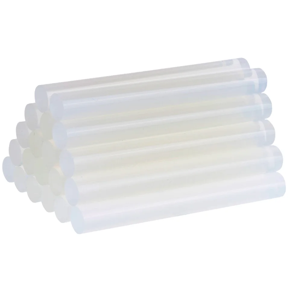 New 30Pcs/Sets 7mm x 100mm Hot Melt Gun Glue Sticks Plastic Transparent for Home Power Tool Accessories | Инструменты