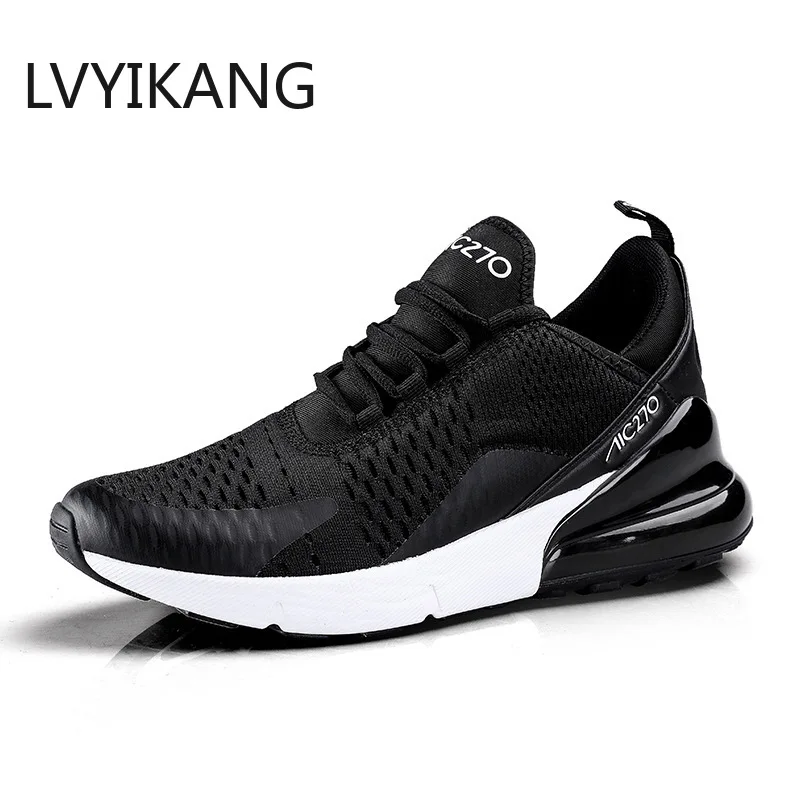 New Arrival Fashion Men Sneakers Air Cushion& Flyknit Tech Zapatos Para Correr Breathable Lightweight Men Casual Shoes
