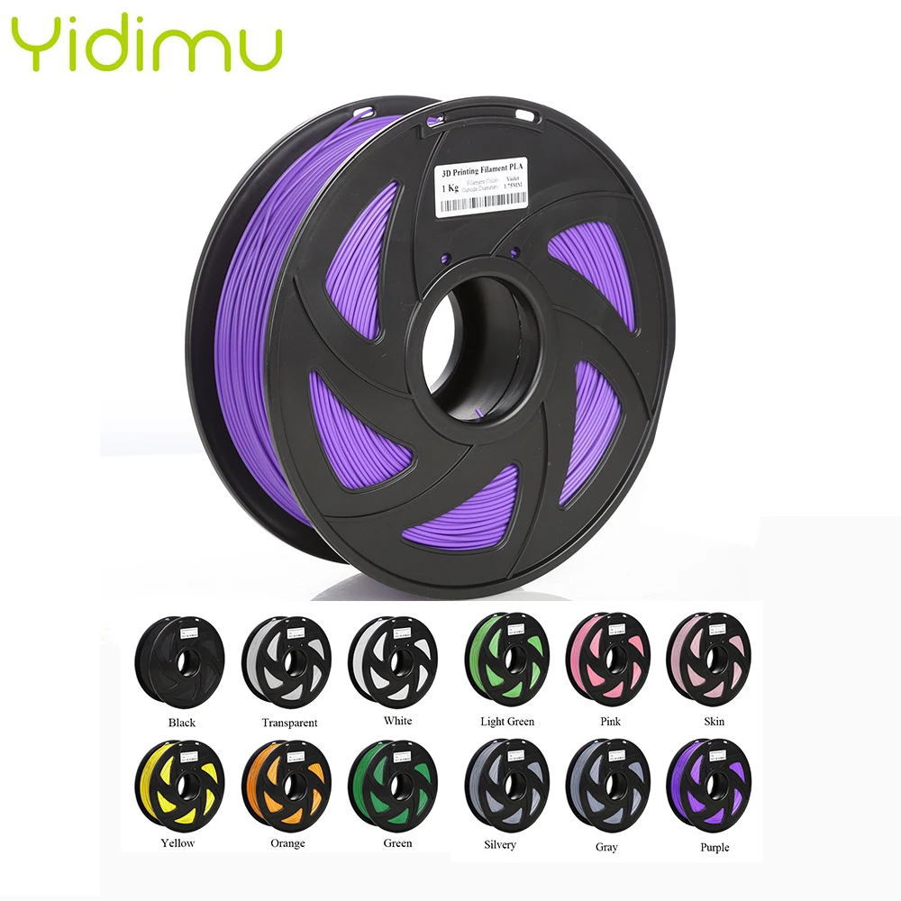 

3D Printer PLA Filament 1.75mm Filament Dimensional Accuracy +/-0.02mm 1KG 2.2LBS 3D Printing Material