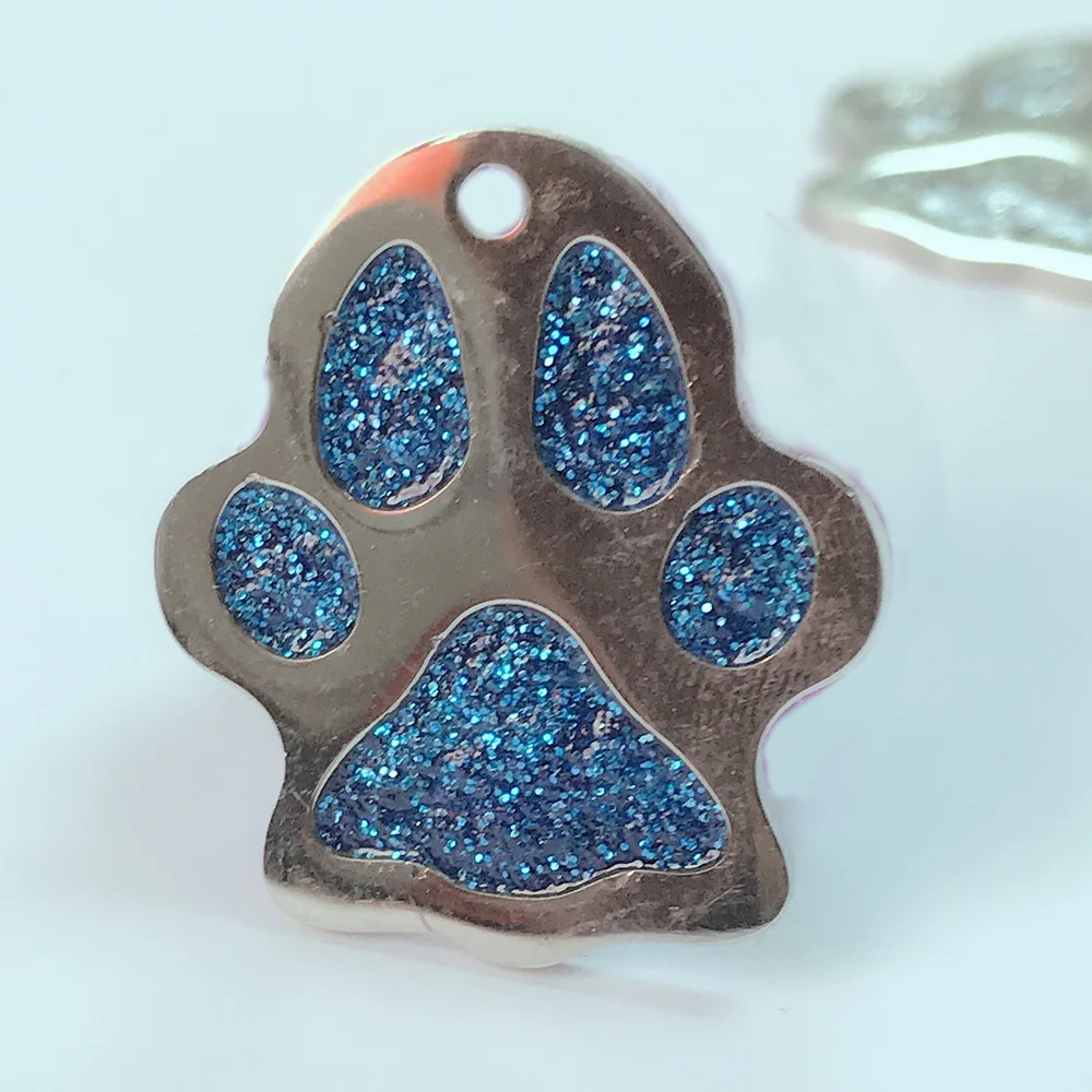 Stainless Steel Dog Tag Hand-shaped Brush Hollow out Pendant Keychain Manufacturers Customizable Metal Keychains