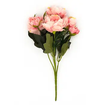 

5 Heads Home Decoration Plant Accessories Artificial Flowers Wedding Handheld Office Decoration