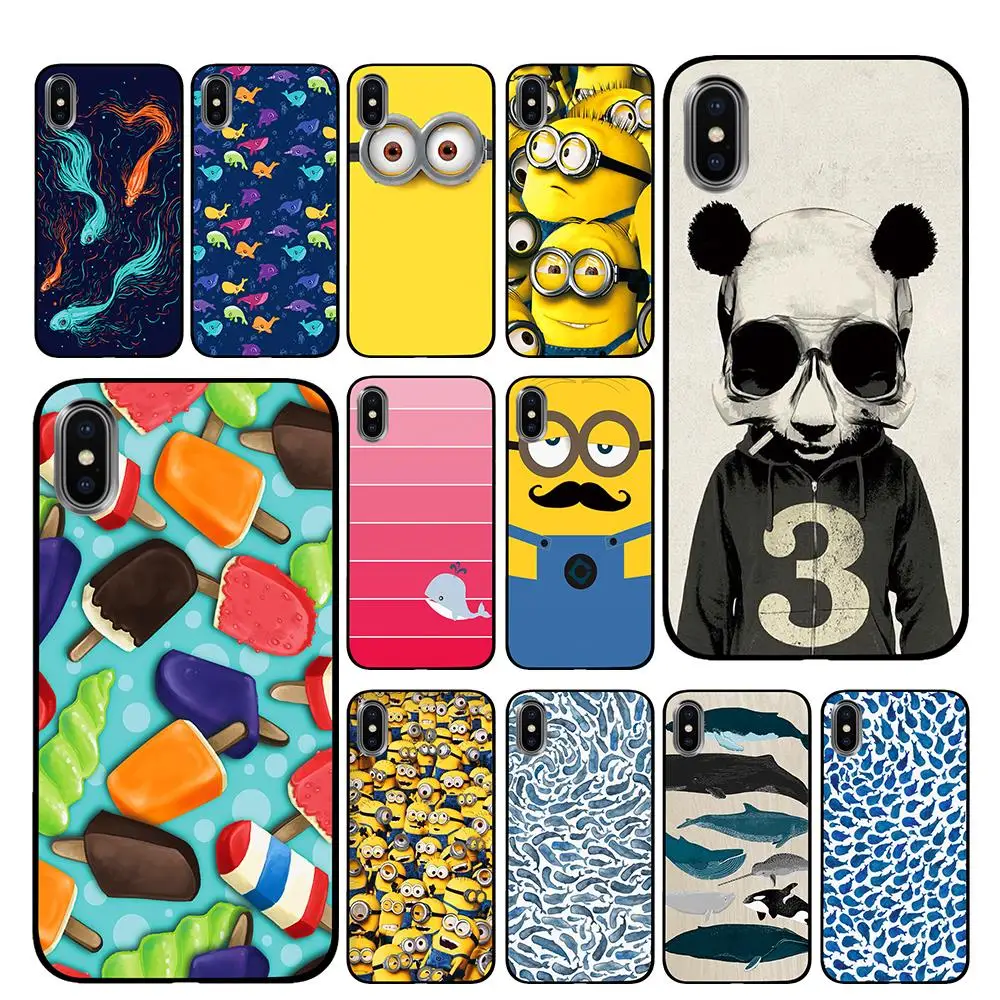 Sea Turtle Black TPU Case cover For iPhone 5 5S 6 6s 7 8 Plus X XS XR 11 Pro Max | Мобильные телефоны и аксессуары