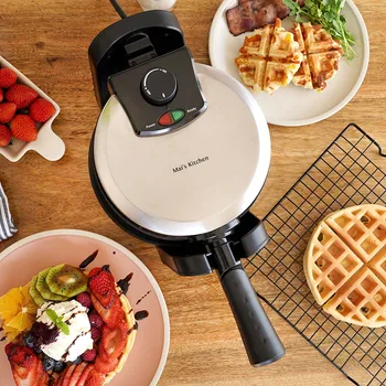 

Flipping Waffle Cake Machine automatic tortilla maker egg waffle maker donut machine kitchen equipment breakfast maker
