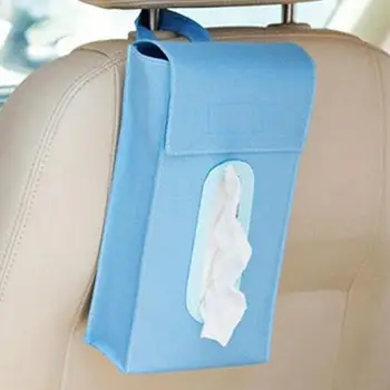 

Hanging Cuboid Solid Tissue Box Dispenser Car Home Room Facial Napkin Box Cover