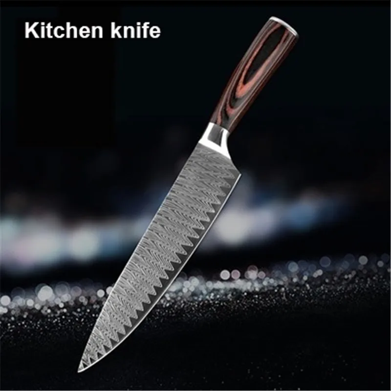 8 дюймов кухонный нож шеф-повара ножи японский высокоуглеродистая Нержавеющая