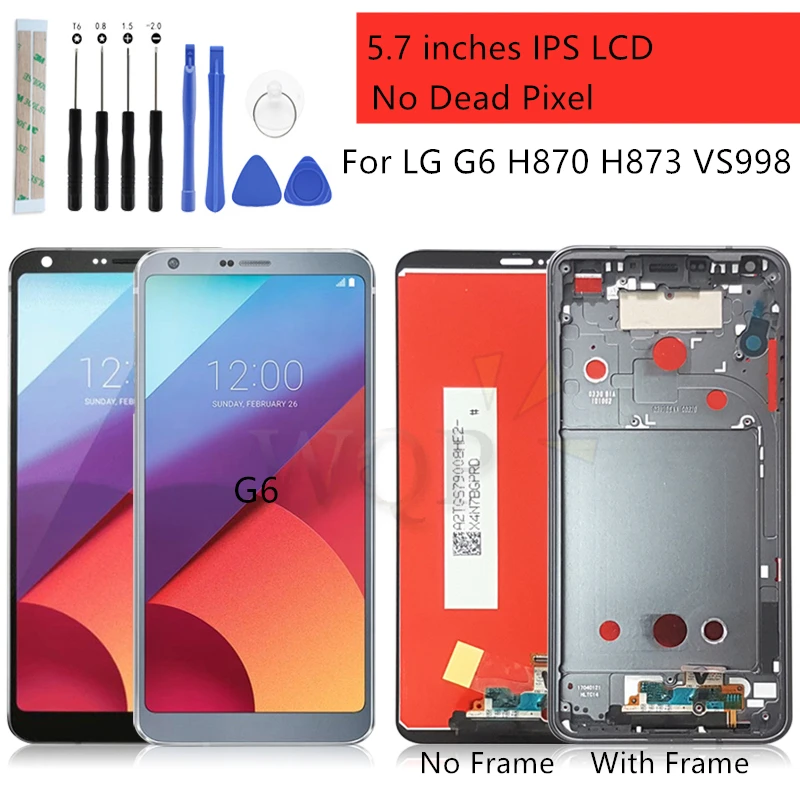 

For LG G6 lcd display touch screen Digitizer Assembly screen Replacement for LG H870 H873 VS998 Pantalla with frame Repair Parts