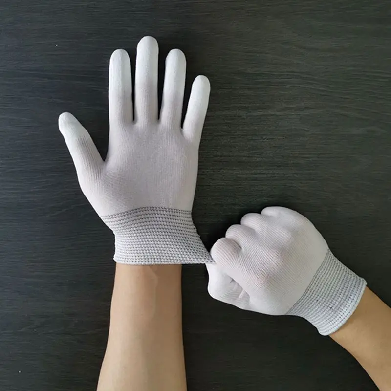 2 шт. антистатические перчатки антистатические электронные рабочие перчатки с полиуретановым покрытием пальмовое покрытие для защиты пальцев|Защитные перчатки|   | АлиЭкспресс