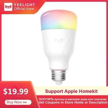 

Yeelight Smart LED Bulb 1S YLDP13YL 8.5W RBGW Work With Mijia Homekit AC100-240V 1700K-6500K E27 800lm Desk Floor Table Lamp
