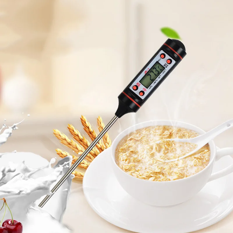 JR-1 цифровой термометр мгновенного чтения для приготовления мяса, еды, гриля, молока, конфет, гриля и барбекю