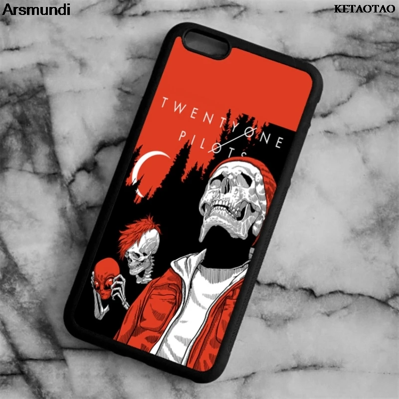 KETAOTAO Coque Black 21 Twenty One Pilots Phone Cases for iPhone 5 5S 6 6S 7 8 Plus X Case Soft TPU Rubber Silicone |